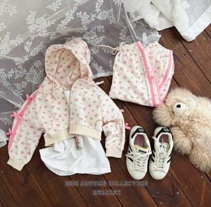 [PRE-ORDER] Floral Ribbon Hoodie Jumper