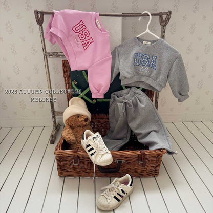 [PRE-ORDER] USA Crop Sweatshirts