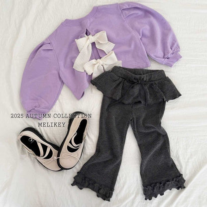 [PRE-ORDER] Double Frill Boot-Cut Pants