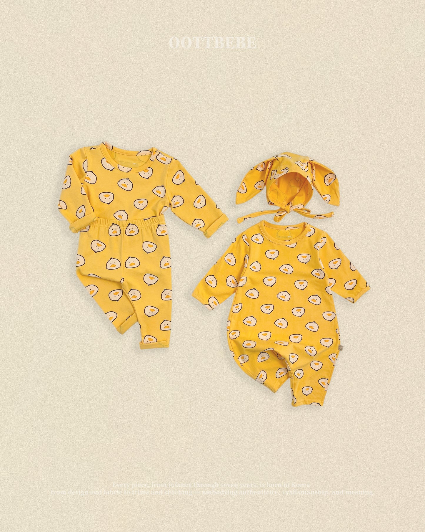 [PRE-ORDER] Little Farm Body Suit + Bonnet Set