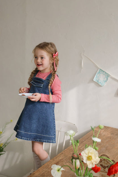 Eva Dress [Blue Denim/120/L(4-5yr)]