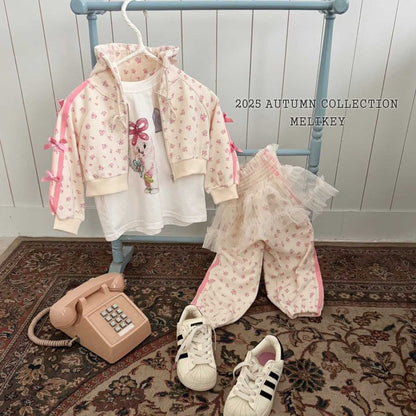 [PRE-ORDER] Floral Ribbon Hoodie Jumper