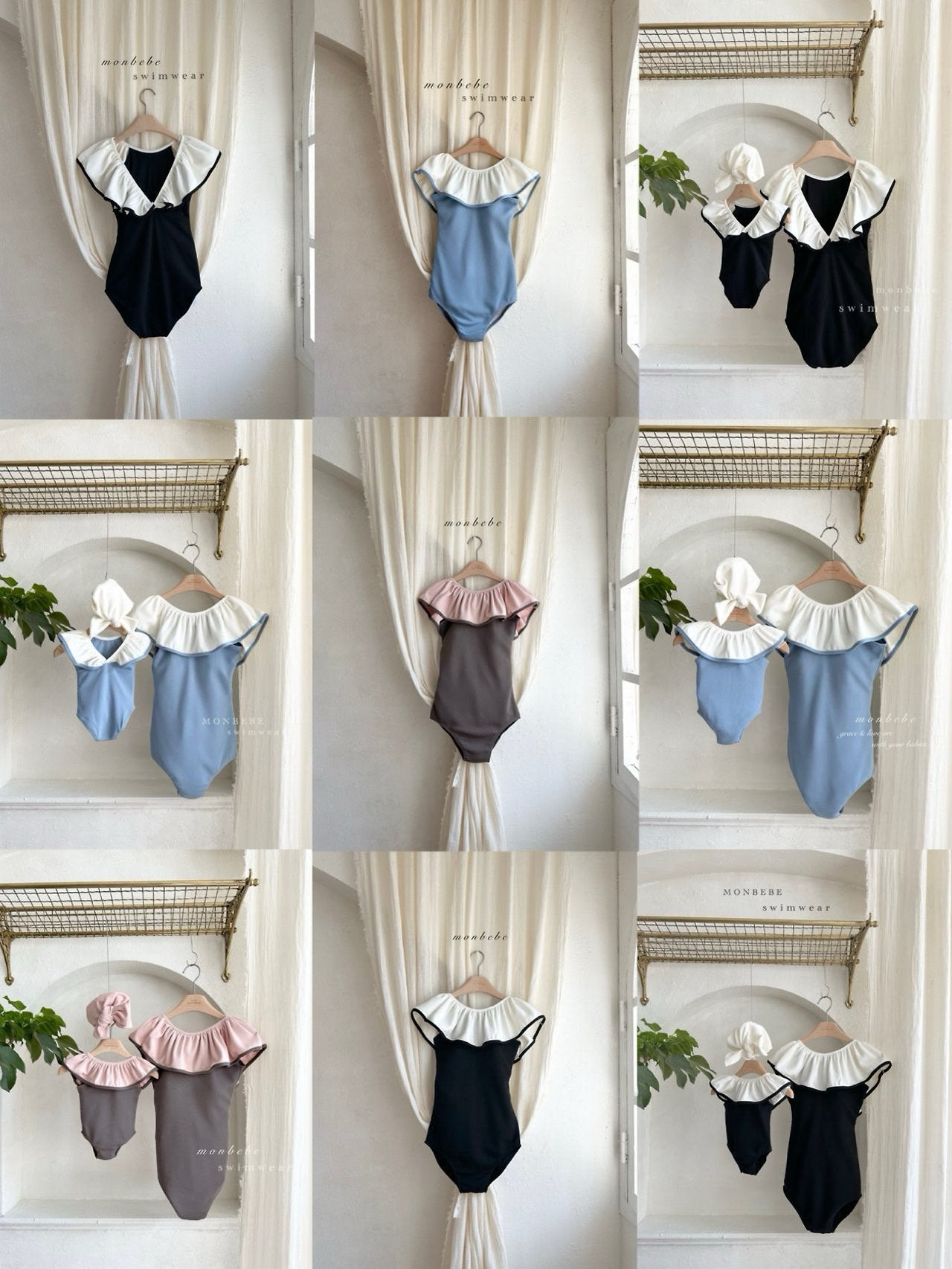 [PRE-ORDER] Multi Boom Frill Swim Suit (Mom Couple)