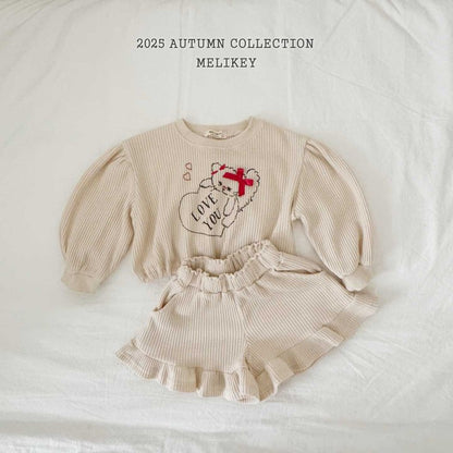 [PRE-ORDER] Cat Waffle Top Bottom Set