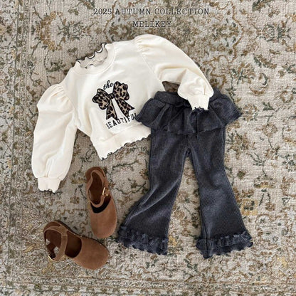 [PRE-ORDER] Double Frill Boot-Cut Pants