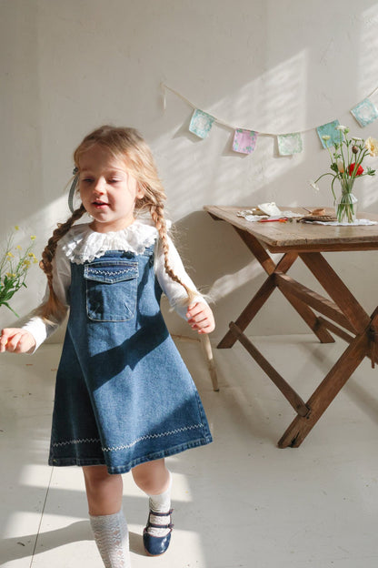 Eva Dress [Blue Denim/120/L(4-5yr)]