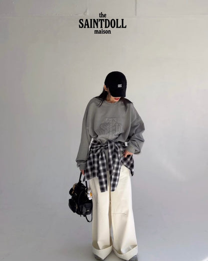 [PRE-ORDER] Embroidery Pigment Sweatshirts (Mom Couple)