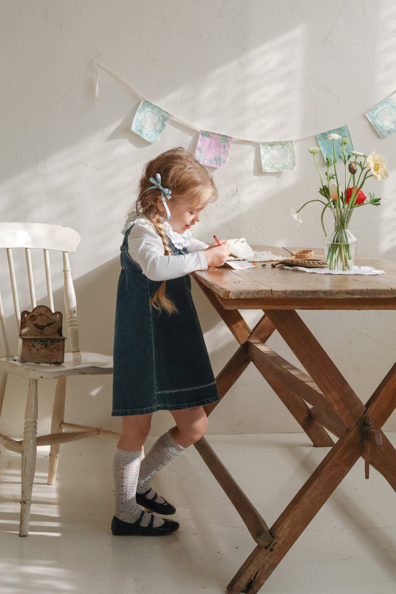 Eva Dress [Blue Denim/120/L(4-5yr)]