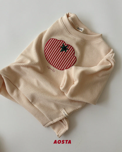 Tomato Sweatshirts [Ivory/M(1-2yr)]