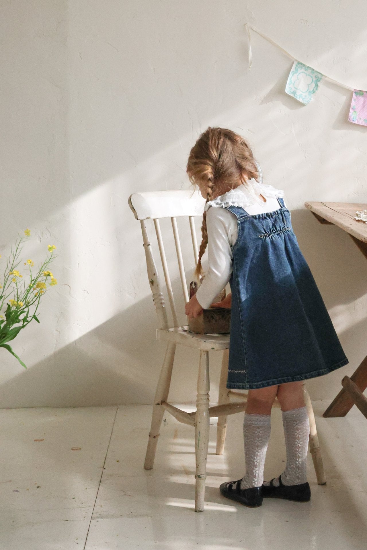 Eva Dress [Blue Denim/120/L(4-5yr)]