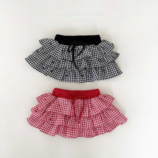 [PRE-ORDER] Check Ribbon Can Can Skirts