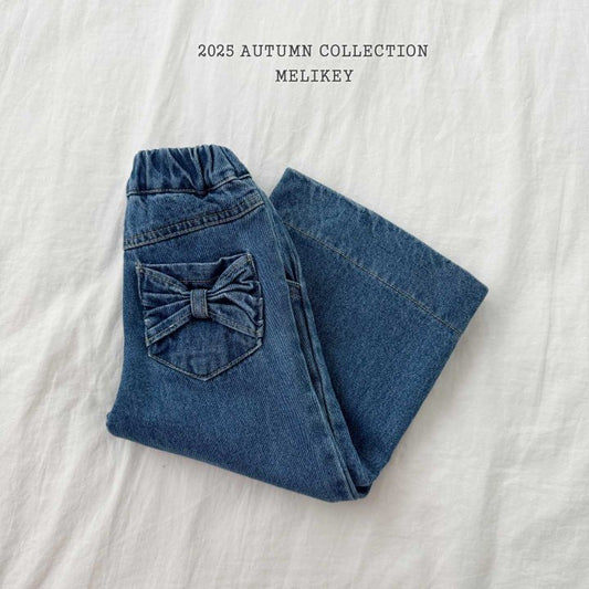 [PRE-ORDER] Two Ribbon Denim Pants