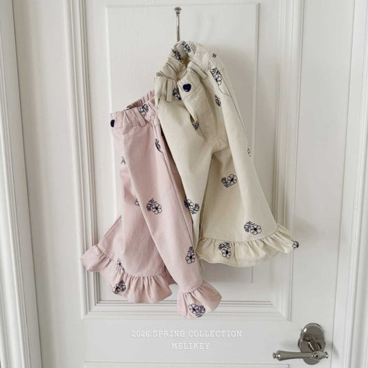 [PRE-ORDER] Flower Embroidery Pants