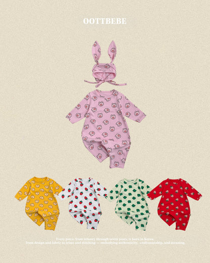 [PRE-ORDER] Little Farm Body Suit + Bonnet Set
