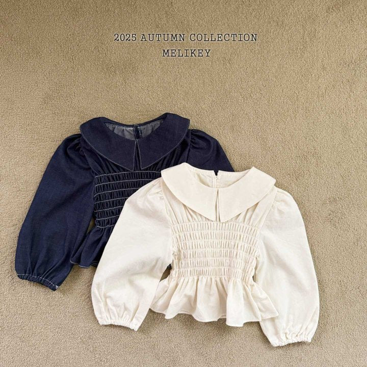 [PRE-ORDER] Smocking Collar Blouse