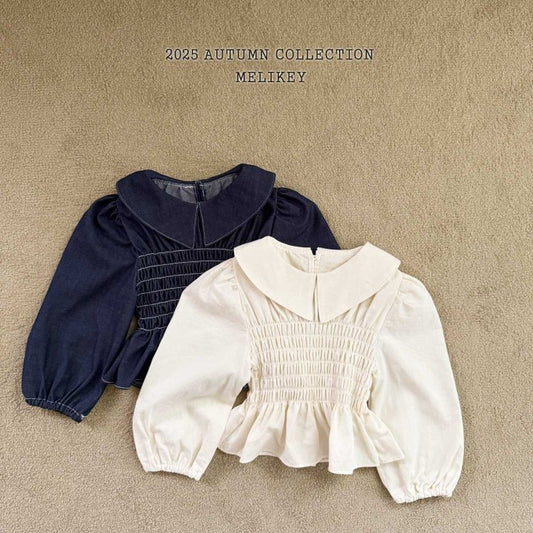 [PRE-ORDER] Smocking Collar Blouse