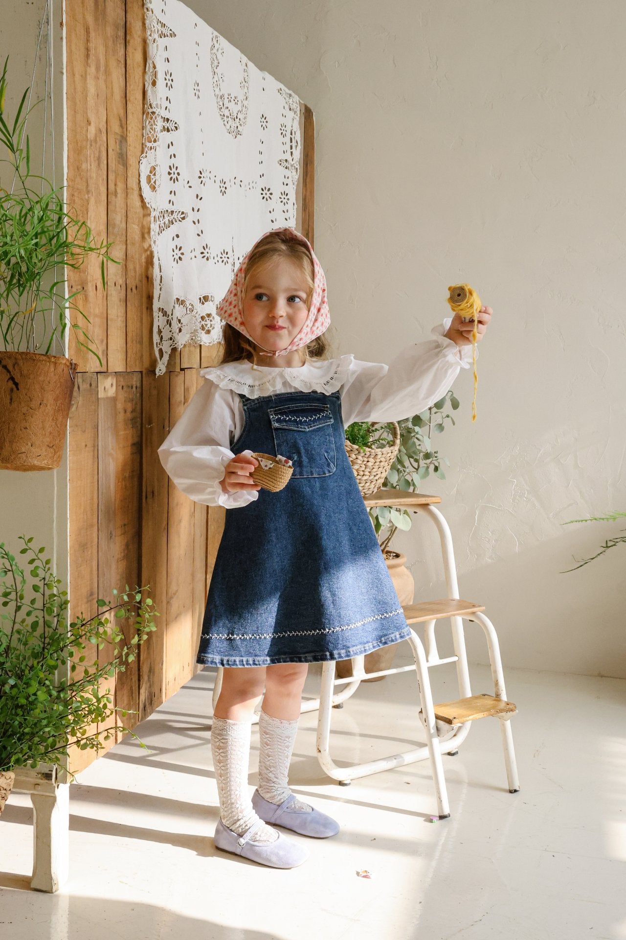 Eva Dress [Blue Denim/120/L(4-5yr)]