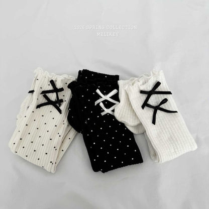 [PRE-ORDER] Two Ribbon Long Socks