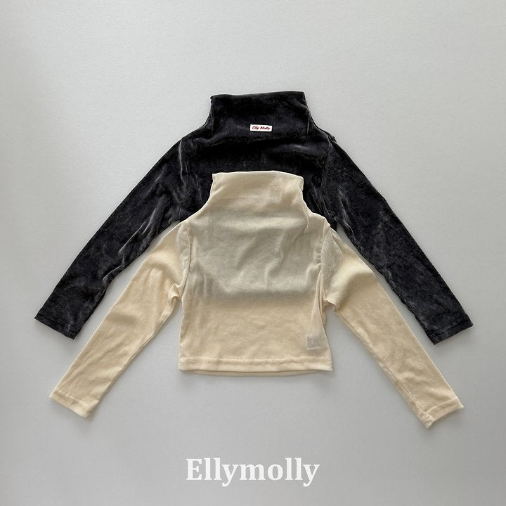 [PRE-ORDER] Velvet Mesh Turtleneck T-Shirts