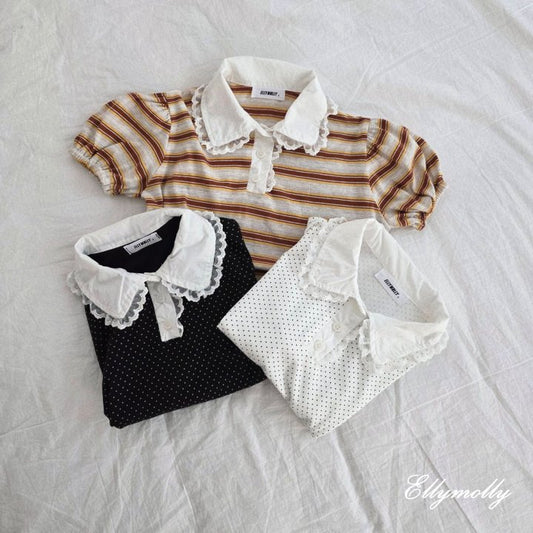 [PRE-ORDER] Pretty Lace Collar T-Shirts