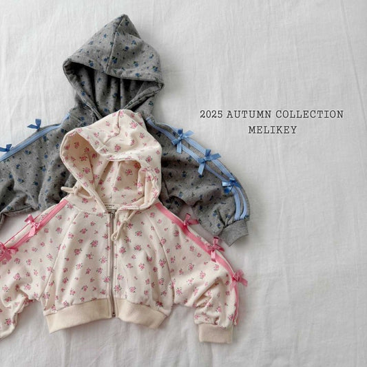 [PRE-ORDER] Floral Ribbon Hoodie Jumper