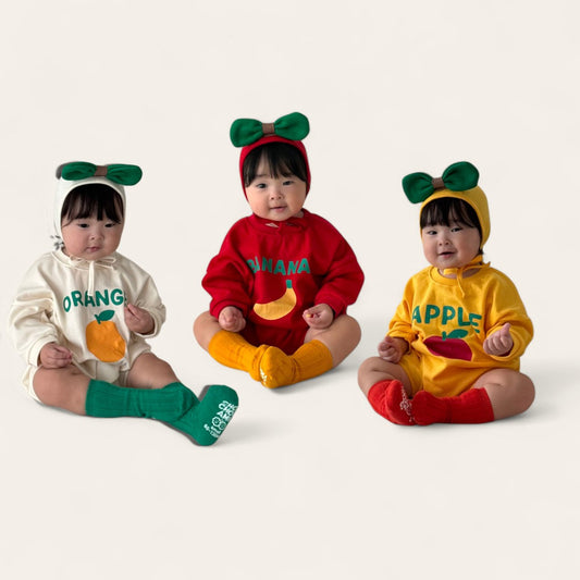 [PRE-ORDER] Fruits Body Suit + Bonnet Set
