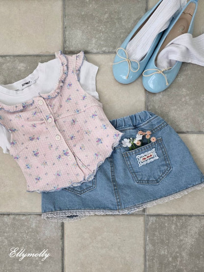 [PRE-ORDER] Nana Wrap Denim Skorts