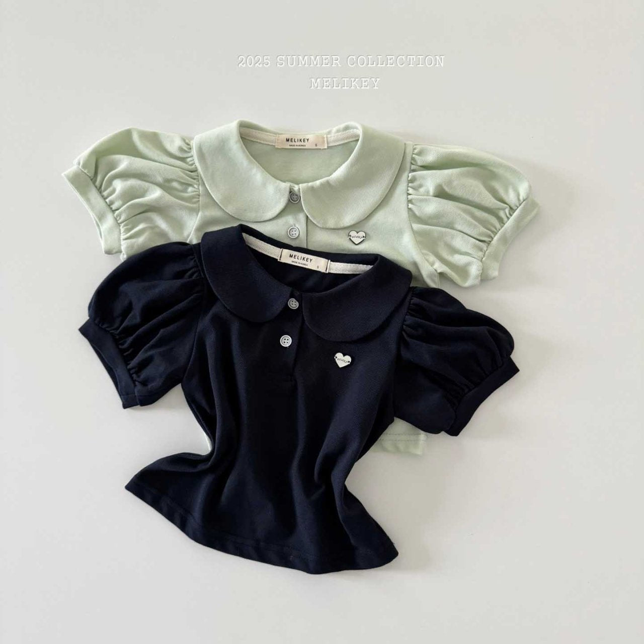 [PRE-ORDER] Heart Label Collar T-Shirts