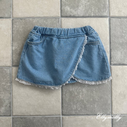 [PRE-ORDER] Nana Wrap Denim Skorts