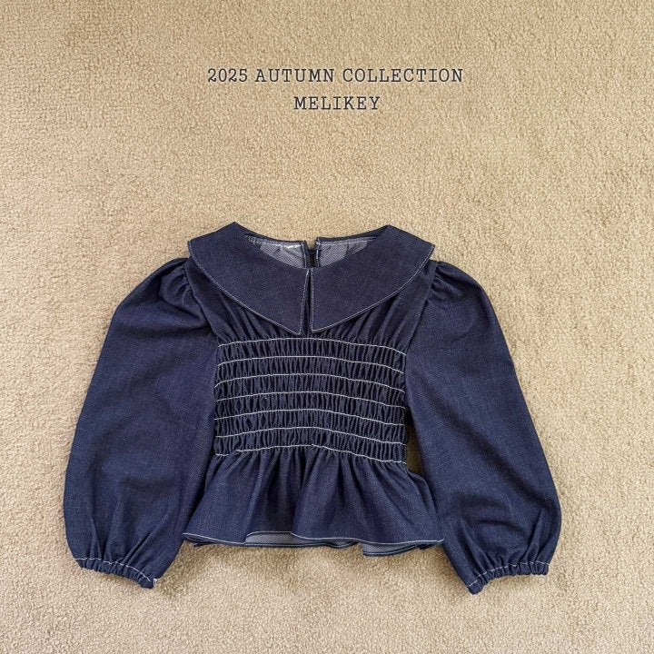 [PRE-ORDER] Smocking Collar Blouse