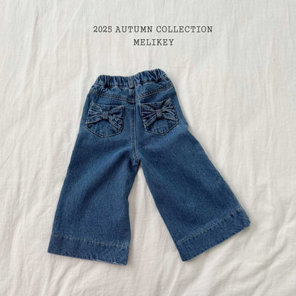 [PRE-ORDER] Two Ribbon Denim Pants