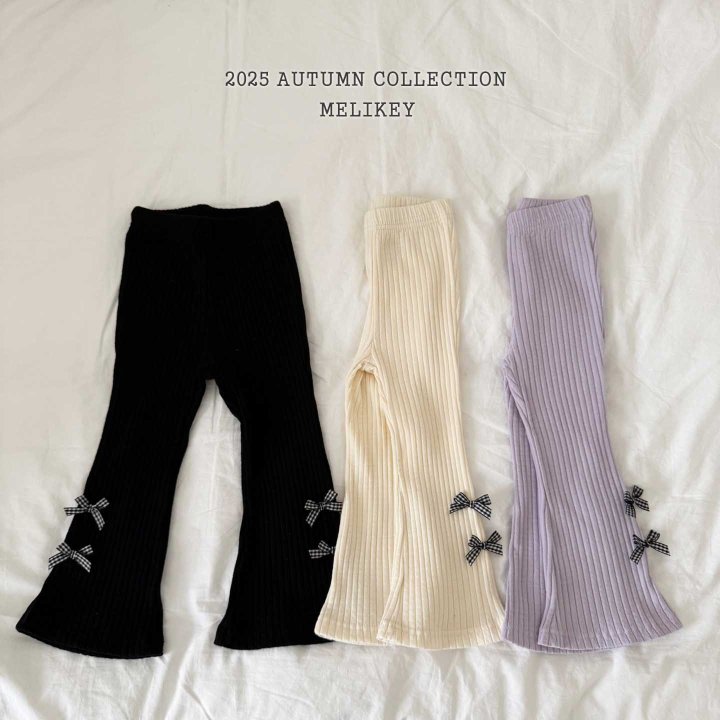 [PRE-ORDER] Popo Ribbon Boot-Cut Pants