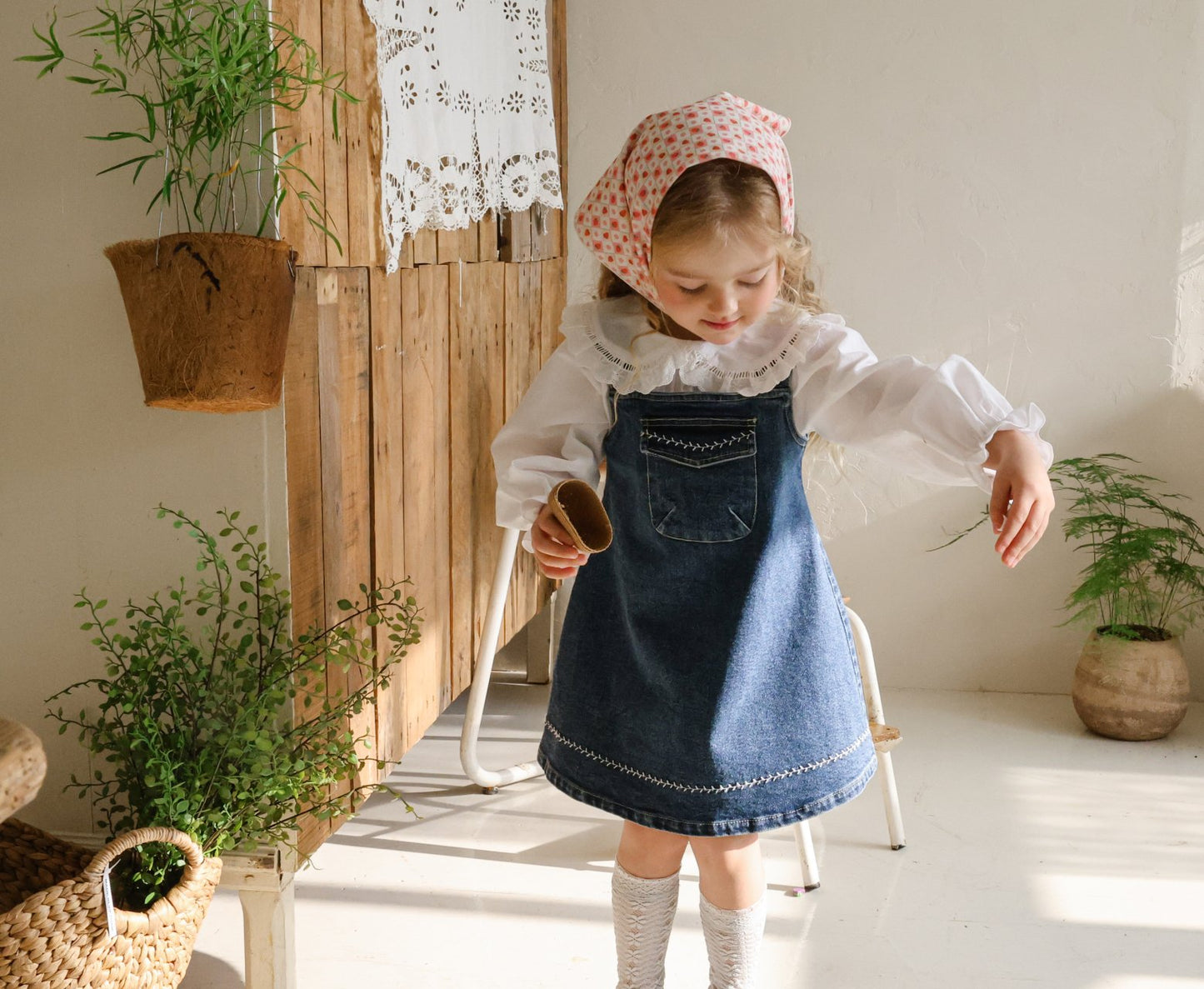 Eva Dress [Blue Denim/120/L(4-5yr)]