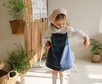 Eva Dress [Blue Denim/120/L(4-5yr)]