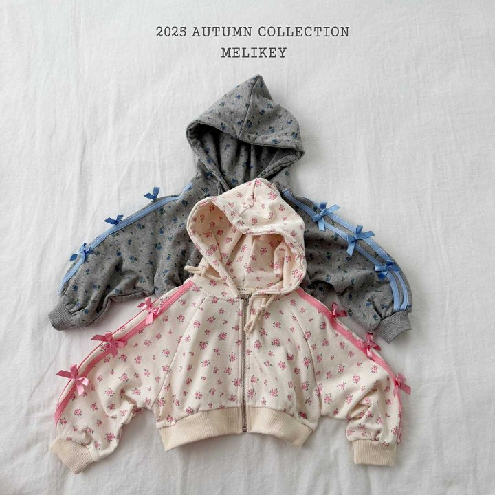 [PRE-ORDER] Floral Ribbon Hoodie Jumper