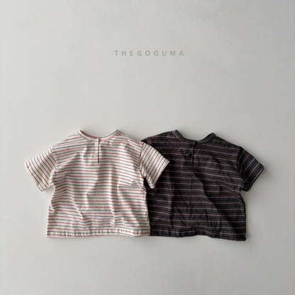 [PRE-ORDER] Miu Stripe Button T-Shirts