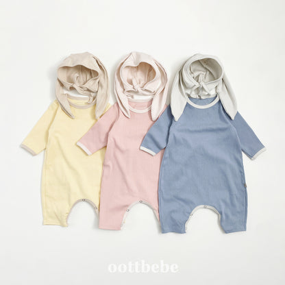 [PRE-ORDER] Butter Cream Body Suit + Bonnet Set