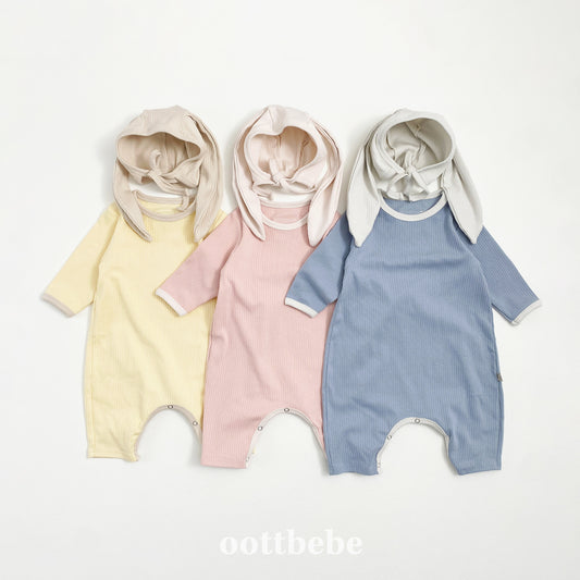 [PRE-ORDER] Butter Cream Body Suit + Bonnet Set
