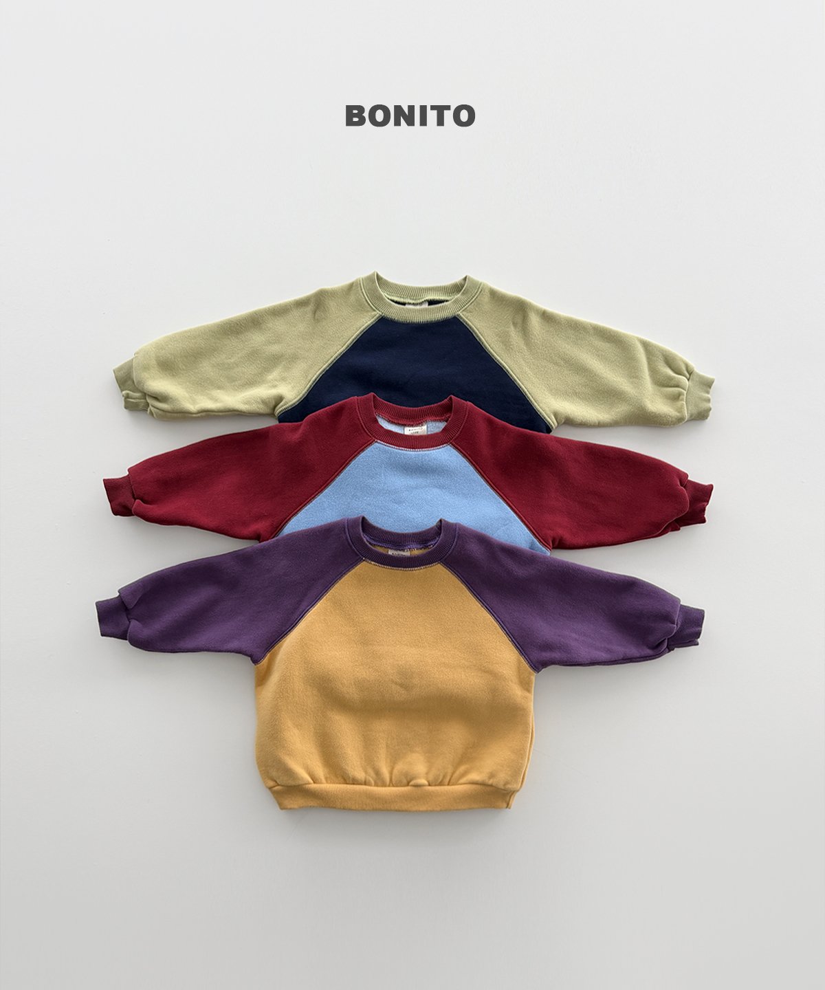 [PRE-ORDER] Color Raglan Sweatshirts