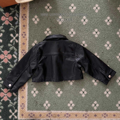 [PRE-ORDER] Faux Leather Short Jacket