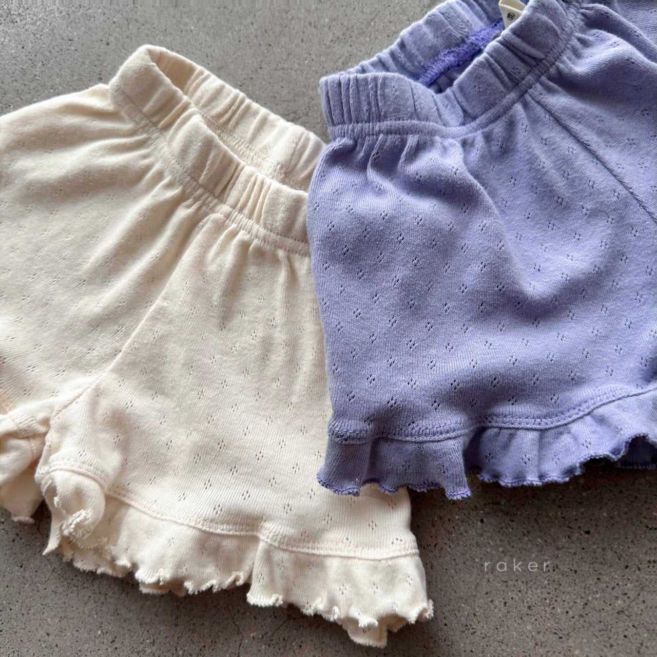 [PRE-ORDER] Eyelet Frill Shorts