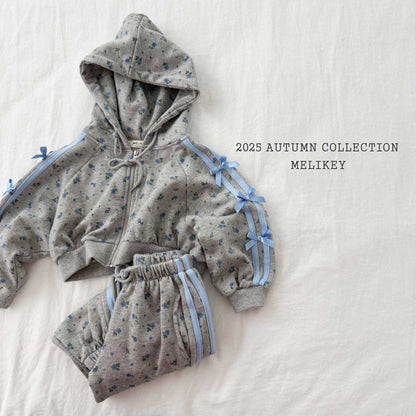 [PRE-ORDER] Floral Ribbon Hoodie Jumper