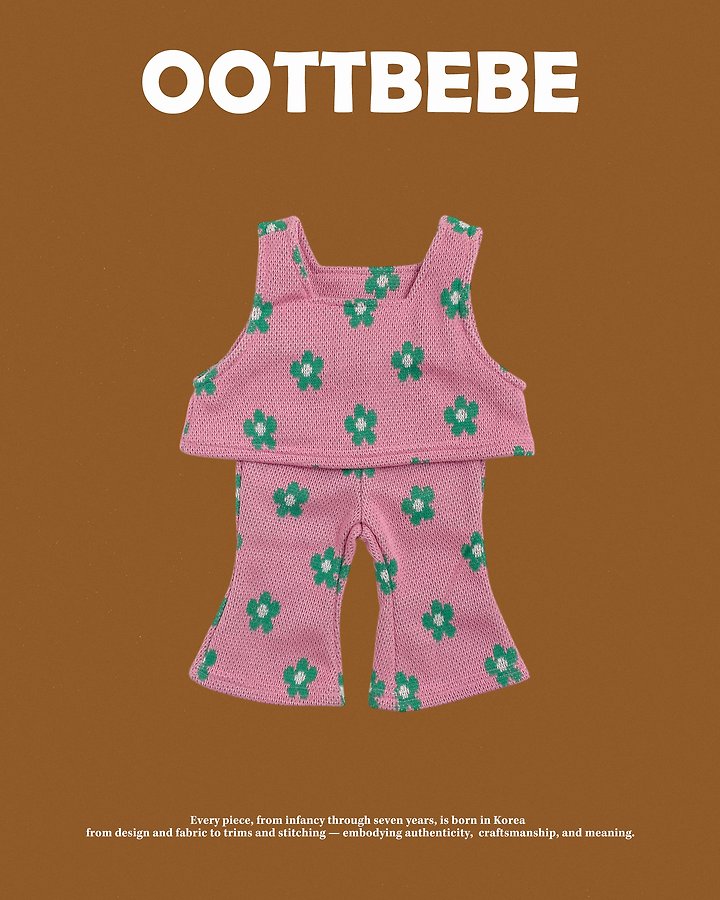 [PRE-ORDER] Flower Vest Bottom Set