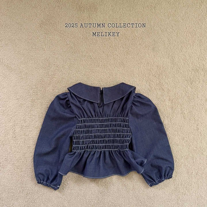 [PRE-ORDER] Smocking Collar Blouse