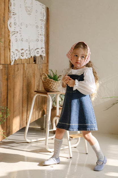Eva Dress [Blue Denim/120/L(4-5yr)]