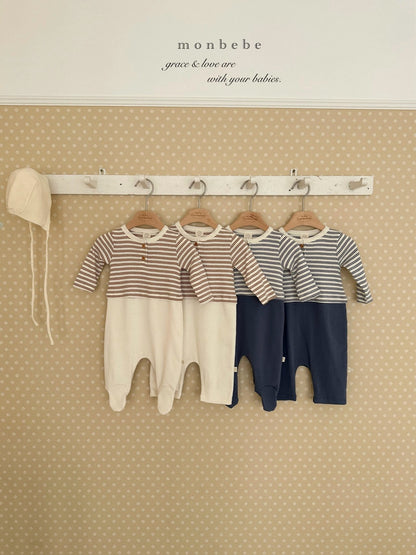 [PRE-ORDER] Stripe Color Block Body Suit