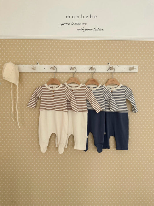 [PRE-ORDER] Stripe Color Block Body Suit