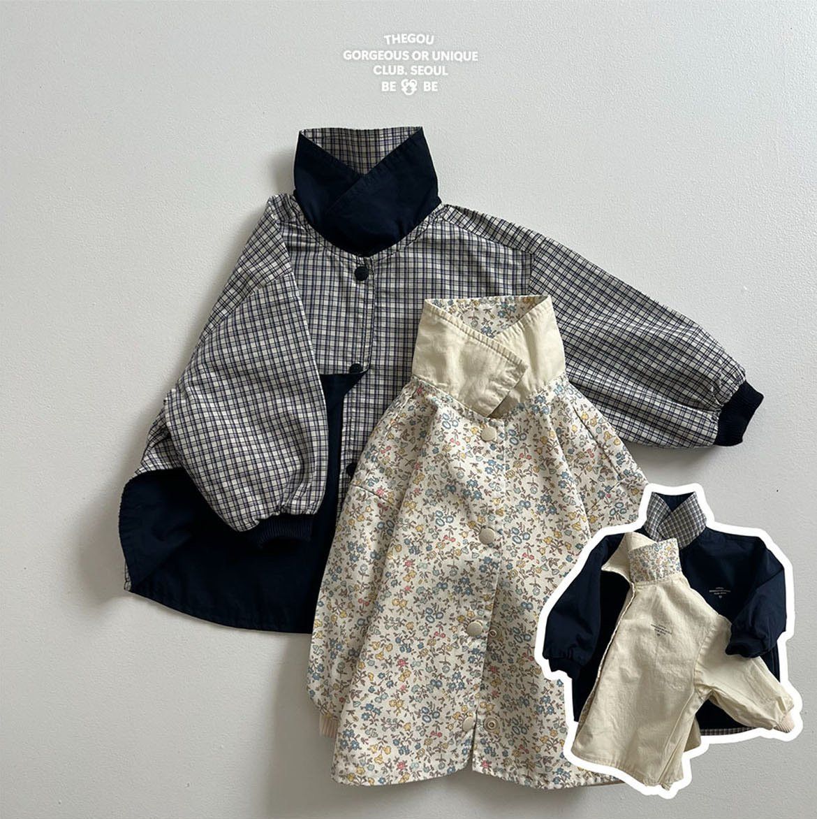 [PRE-ORDER] Pattern Reversible Baby Jacket