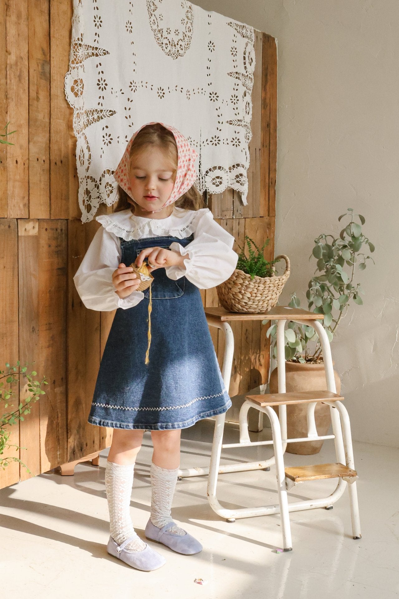 Eva Dress [Blue Denim/120/L(4-5yr)]