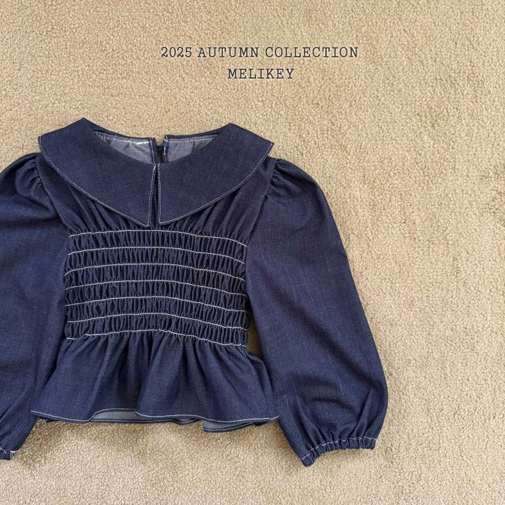 [PRE-ORDER] Smocking Collar Blouse